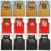 Men Movie Bad Boy Notorious Big Basketball 72 Biggie Smalls Jersey Red Black Yellow Team Color College Breathable All Stitched For Sport Fans Pure Cotton High/Top