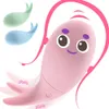 Walvis Vibrator 10 Snelheden Clitoris Stimulatie Volwassen sexy Speelgoed voor Vrouwen Vibrerende Ei G-spot Massage Vaginale Draai oefening