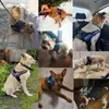 Hundegeschirr, kein Ziehen, reflektierend, atmungsaktiv, verstellbar, Haustiergeschirr, Weste mit ID, individueller Aufnäher, Outdoor-Walking-Hundezubehör 220815