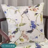 Caixa de travesseiro Modern Luxury Cushion Capa estampada de pássaro e sofá de flores Frohriações de pele de pele Casa de casas Decoração de casa 45x45cm 220714