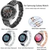 Metal Yedek Saat kayışları Samsung için Bileklikler Watch 46mm 44mm Elmas Tasarımcı Bantları