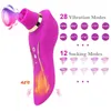 NXY Vibrateurs Vagin Stimulation Double Tête 2 en 1 Chauffage Sex Toys Pour Femme Clitoris Mamelon Sucker Vibrateur Forte Aspiration Vibrant Gode 0409