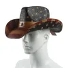 jazz hat 36 stlye 100 رجل جلدي قبعة رعاة البقر الغربية للرجل أبي أبي Cowgirl Sombrero Hombre Size 5859cm309324401160268