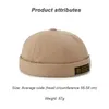 Kogelcaps vintage hiphop mannen vrouwen hoed gewassen katoen retro schedel pet verstelbare randloze huisbaas ademende beanie hatball