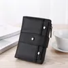 財布女性財布シンプルなレトロリベットショートコイン財布カードホルダーハンドバッグ女の子のためのハンドバッグ