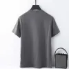 2024 Stone Men's New Design Island Moda all'ingrosso T-shirt da uomo in cotone pesante Soild Abbigliamento uomo maniche corte.888ggg