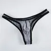 Underbyxor öppna mantel t-back thongs män sexig se genom underkläder erotiska underkläder elefant näsa trosor transparent underpant g-sträng a5u