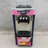 Macchina per gelato soft di alta qualità Pannello LCD elettrico Gelatiera Tre gusti 2100W