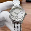 Orologio da donna meccanico di moda di alta qualità 35mm 8215 Movimento Vetro zaffiro Catena in acciaio ceramico Orologi di lusso di design leggeri e confortevoli