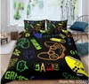 Gamepad Comforter Cover r Set di biancheria da letto Teens Video Duvet for Youth Kids Boys Copriletto controller moderno