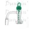 Hookah Accessories Terp Slurper Quartz Banger with Unique Glass Marble Chains Cap 20mmOD 10mm 14mm 18mm Nails for Dab Rigs Water Bongs