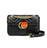 Sälj Gold 2G Love Heart Women Väskor axelväskor handväska resväska med dammsäck kort toppläder mode flicka vacker gåva 187n
