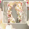 Özel 3D Lüks Duvar Kağıdı Ipek Orkide Çiçek TV Arka Plan Duvar Kağıtları Oturma Odası Dekor At Duvar Kağıdı Duvar Resimleri