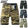 Été hommes coton Cargo Camouflage Shorts vêtements décontracté culotte Bermudes plage survêtement mâle goutte 220715