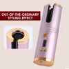 Automatic Hair Curler Wireless Curling Iron Electric Iron Set Adjustable Temperature Modeling Tool Rotation Wave Style