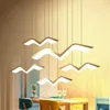 Pendant Lamps Simple Modern Led Lights Seagull Shape Restaurant Living Room Bedroom Hanglamp 220V Nordic Parlor Suspension LuminairePendant