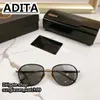 A-Dita Sunglasses DRX-8866 مصمم Sunglass for Men Resin Lenses UV400 تلطيخ الأزرق Titanium Top عالية الجودة العلامة التجارية الأصلية Spectacl