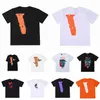 Lazer mais novo Mens Womens Designers Camisetas Soltas Tees Marcas de Moda Tops Homem Casual Vlones Camisa Luxurys Roupas Polos Shorts Manga Roupas V