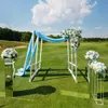 Fleurs décoratives Couronnes Décorations artificielles Têtes de soie Hydrangea avec des feuilles jumelles et des tiges pour la décoration de mariage à la maison