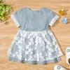 Mädchen Kleider Kleinkind Kinder Mädchen Sommer Tüll Kleid Geraffte Patchwork Spitze Prinzessin Casual Kleidung Junge Mode VestidosGirl's