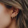 Boucles d'oreilles à pompon en chaîne CANNER pour femmes, en argent Sterling 925, Clip gothique Punk, couleur or, Piercing d'oreille, Aretes