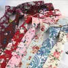 30 styles 6CM Cotton Neck Ties Flower Print Necktie Wedding Casual Floral Neckties Cravat for Men and Women YLPI