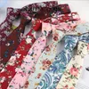 30 styles 6CM Cotton Neck Ties Flower Print Necktie Wedding Casual Floral Neckties Cravat for Men and Women YLPI