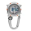 Montre-bracelets Clip vintage sur Carabiner Digital Watch For Hikers Outdoor Construction Workers Clock Pack Lumin Lumin Hands Watcheswristwatch