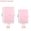 Home A6 Notebook Binder Business Office Planner Agenda tools Notepads Color PU Leather Cover ZC1179