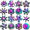 Rainbow Color Fidget Spinner Finger Toy Cynk Stop Metal Ręczne Spinnerów Rękawcy Kierunki Groi Spinning Top Stress Relief Dekompresyjne Zabawki Zabawki