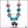 Smycken mode baby chunky bubblegum pärlor halsband med skola b mxhome dh01f