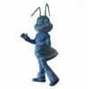 Halloween Blue Ant Mascot -kostuum Top Kwaliteit Strilder Karakter Outfits Pas Unisex volwassenen Outfit Kerstcarnaval Fancy Dress