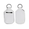 Sublimatie lege plillingen navulbare neopreen handdesinfanisthouder cover chapstick houders met sleutelhanger voor 30 ml flip cap containers reisfles FY4285