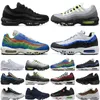 2024 Мужские кроссовки OG 95 95s Max Triple Black White airs Neon Cork Greedy Dark Smoke Grey Brown Кроссовки 20th Anniversary Grape Safari Дизайнерские кроссовки Кроссовки