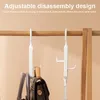 Крючны рельсы многоульваров для одежды Организатор на 360 ° вращающийся двухсторонний