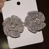 Stud Aankomst Shiny Rhinestone Flowers oorbellen vrouwen mode sieraden maxi dame's avondjurk statement oorbel accessoriesstud kirs22