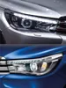 Faro a LED per Toyota Hilux Revo Fari a LED 15-19 Lampada anteriore per auto Indicatori di direzione dinamici Luce di lavoro quotidiana