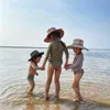 Enkeljbb Toddler Girl Summer Fashion Straw Hat Varumärkesdesigner Kids Selling Beautiful Summer Hawaii Hats 220514