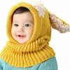 Mützen Hüte Winter Herbst geborene Kinder Baby Junge Mädchen Pelz Pom Mütze Warm Strick 220823