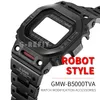 GRefit DW5600 GWB5600 Alloy Bezel Strap Mechanical Style Robot Watchbands GB5600 GMWB5000 Metal Case MechWarrior 220706