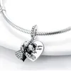 Ciondoli in argento sterling 925 per Pandora Scatola originale Infinite Love Heart Anniversario di matrimonio Collana con bracciale con perline europee