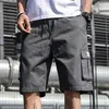 Хлопчаторубные шорты Men Summer Fashion Multi Pockets Бермудские бермудские острова мужская одежда уличная одежда плюс размер Tine 6xl 7xl 220714