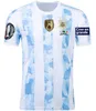 Fani gracza Argentyna Soccer Jersey Finalissima Special 22 23 Di Maria Football Shirts 2022 2023 Dybala lo Celso Maradona Men Kit Minofors Pre Match 1986 Retro