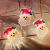 Juldekorationer Xmas DIY Candy Santa LED Gardin Ljussträng Träddekoration för hemfestårsgåvor Navidad DecorChristmas