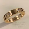 Love ring 8 diamonds 36mm V gold 18K material will never fade narrow ring luxury brand official reproductions With counter box co6284290