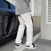 Хлопковые карманные грузовые брюки мужчины мода коричневая черная белая повседневная уличная одежда с Hiphop Straight J220629