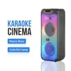 Kinglucky Yeni Partybox RGB Seçim Evi Işık Dış Handalı Bluetooth Hoparlör Çift İnç Z Bas LED Alev Işığı J220523196J7035109