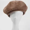 Heta säljer hattar för kvinnor Autumn Winter Soft Polyester Solid Color Windproof Ocongon Cap vuxen unisex cap kvinnlig basker J220722