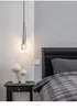 북유럽 펜던트 램프 구리 긴 줄 침실 연구용 침대 옆 거실 레스토랑 현대적인 장식 홈 비품