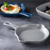 Dishes & Plates Round Ceramic Plate With Handle Anti-High Temperature Not Kitchen Accessories Dinner
